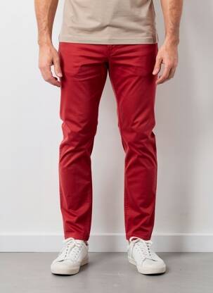 Pantalon slim tissage popeline taille normale orange DIGEL homme
