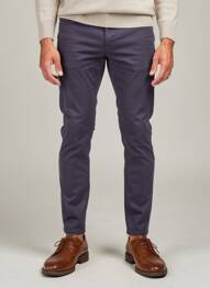 Pantalon slim tissage popeline taille normale bleu CERRUTI 1881 homme