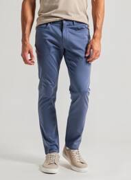 Pantalon slim stretch taille normale bleu TOMMY HILFIGER homme