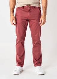 Pantalon chino stretch taille normale orange MAISON OSCAR homme