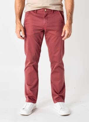 Pantalon chino stretch taille normale orange MAISON OSCAR homme