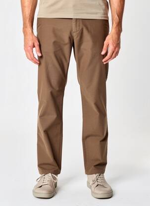 Pantalon chino tissage popeline taille normale gris TELERIA ZED homme