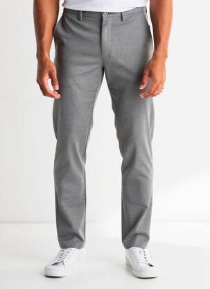 Pantalon slim tissage chiné taille normale gris TOMMY HILFIGER homme