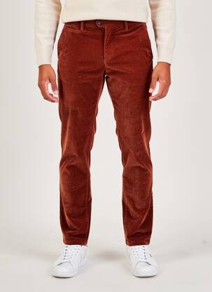 Pantalon chino stretch taille normale orange TELERIA ZED homme