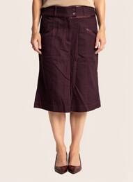 Jupe mi-longue coupe évasée violet PHILDAR femme