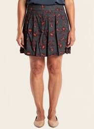 Jupe courte coupe évasée noir BONOBO femme