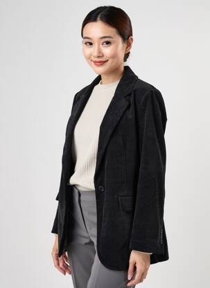 Blazer manches longues noir CREAM femme