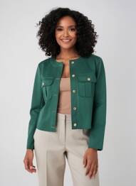 Veste casual col rond vert MOLLY BRACKEN femme