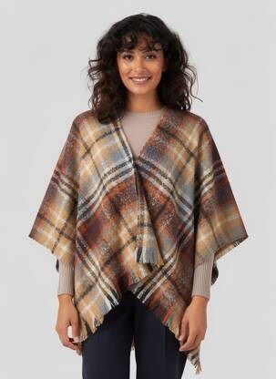 Poncho marron CREAM femme