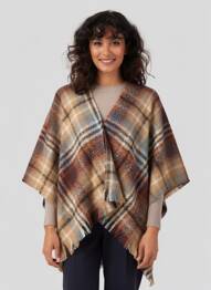 Poncho marron CREAM femme