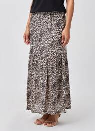 Jupe longue taille haute noir MOLLY BRACKEN femme