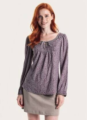 T-shirt manches longues manches longues violet PEPE JEANS femme