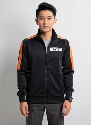 Veste casual resserrée sur le bas noir PUMA homme