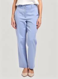 Pantalon droit taille élastique bleu clair MON N°2 femme