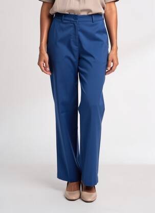 Pantalon droit taille élastique bleu fonce MON N°2 femme