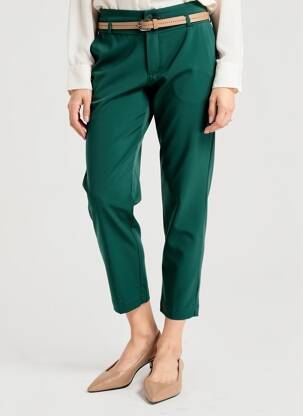 Pantalon 7/8 stretch taille normale vert SARAH JOHN femme