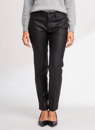 Pantalon slim stretch taille normale noir SARAH JOHN femme