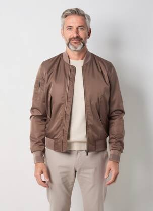 Blouson poches marron CARNET DE VOL homme