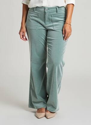 Pantalon flare stretch taille normale bleu SOET femme
