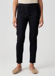 Jegging tissage popeline taille normale noir SAINT JAMES femme