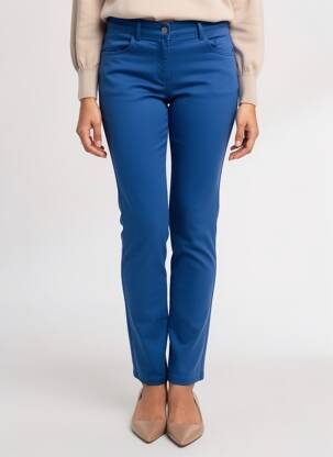 Pantalon slim stretch taille normale bleu SAINT JAMES femme