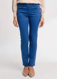 Pantalon slim stretch taille normale bleu SAINT JAMES femme