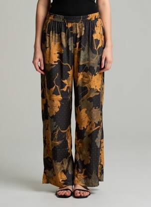 Pantalon droit taille élastique noir LM LULU femme