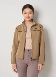 Veste casual coupe droite marron HBT femme