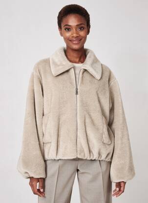 Blouson poches gris K-DESIGN femme