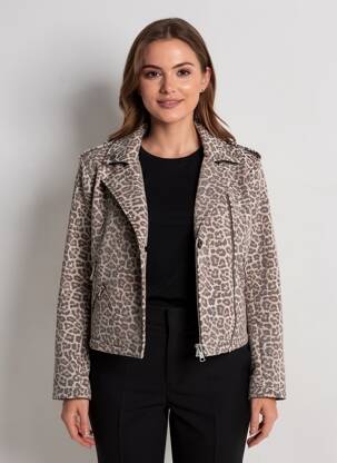 Veste casual coupe droite beige RINO & PELLE femme