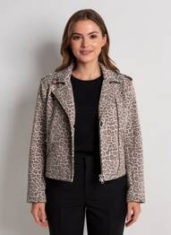 Veste casual coupe droite beige RINO & PELLE femme