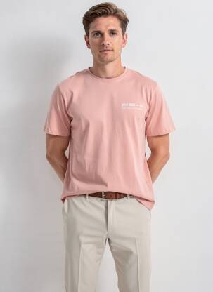 T-shirt coupe droite manches courtes rose STREET ONE homme