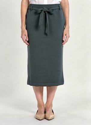 Jupe longue taille normale vert CECIL femme