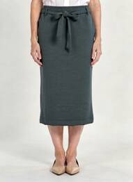 Jupe longue taille normale vert CECIL femme