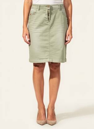 Jupe courte poches vert CECIL femme