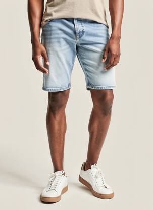 Bermuda tissage denim taille normale bleu STREET ONE homme