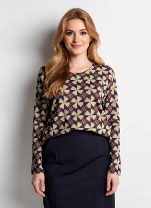 Pull coupe cintrée manches longues rouge NIKI MODE femme