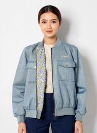 Blouson manches longues bleu KAPORAL femme