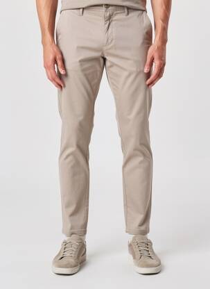 Pantalon chino stretch taille normale beige CELIO homme