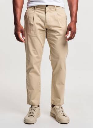 Pantalon chino stretch taille normale beige PEPE JEANS homme