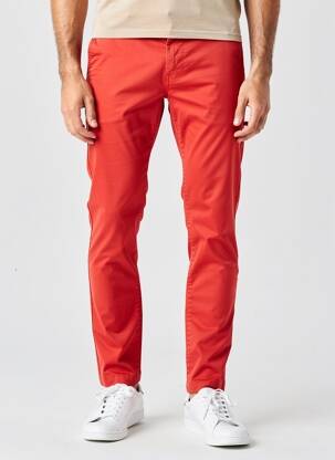 Pantalon chino tissage popeline taille normale orange PEPE JEANS homme