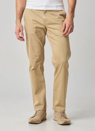 Pantalon chino fermeture zippée sous rabat avec crochet taille normale beige TOMMY HILFIGER homme