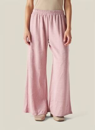 Pantalon large taille normale taille normale rose NOBELLE STORE femme