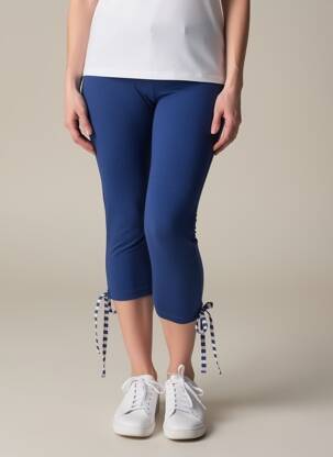 Legging stretch taille normale bleu FRANCOISE SAGET femme