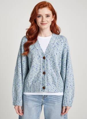 Gilet manches longues stretch bleu LEE COOPER femme
