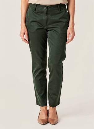 Pantalon slim taille normale taille normale vert HALOGENE femme