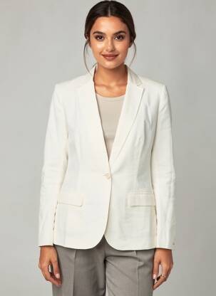 Blazer poches blanc TOMMY HILFIGER femme