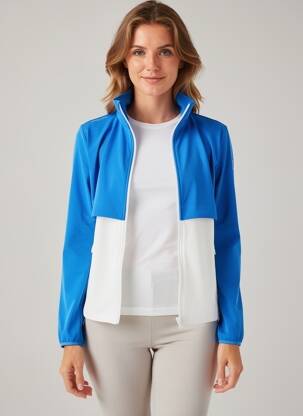 Veste casual coupe droite bleu RALPH LAUREN femme