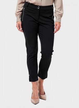 Pantalon 7/8 stretch taille normale noir AIRFIELD femme