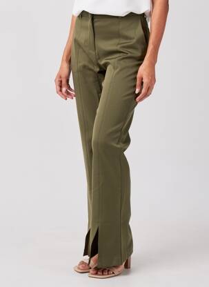 Pantalon flare stretch taille normale vert SUMMUM femme